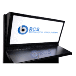 Illuminated canopy with LED light 230V RAL9005  W100 - H42,5cm