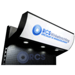 H400 illuminated canopy Convex upwards - RAL9005 - 100cm - Image 2